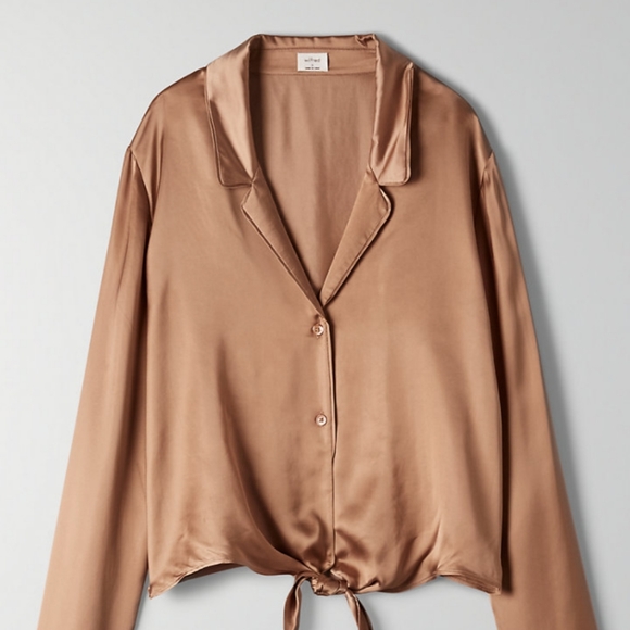 Wilfred tie front blouse - Picture 2 of 6